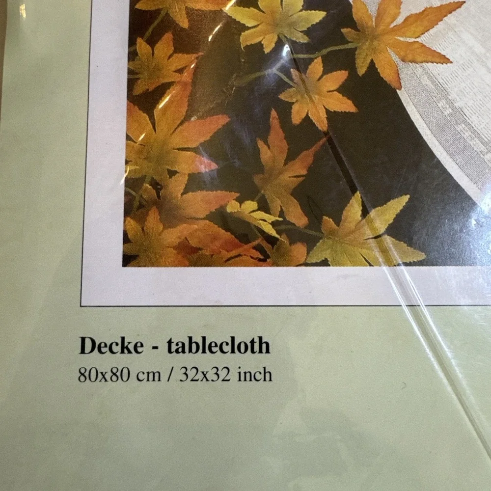 NEW Vervaco Stamped cross stitch kit flowers & butterflies, tablecloth 32